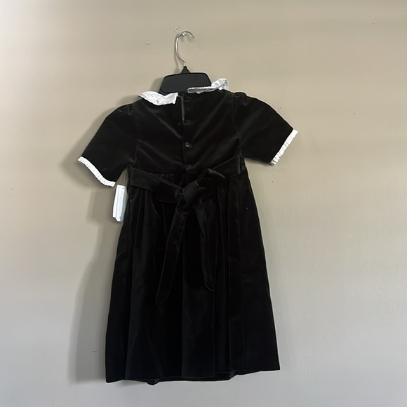 Edgehill Collection Velvet Dress With Lace - Picture 4 of 10